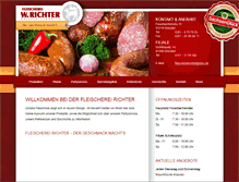 Tablet Screenshot of fleischerei-richter.com